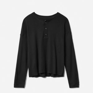 Everlane Organic Cotton Waffle Henley